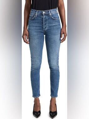 Agolde Nico High-Rise Slim Fit Skinny Jeans